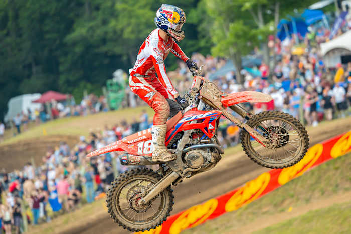 Jett Lawrence has been perfect thus far in the Motocross season. He looks to extend his winning streak this weekend at Buchanan, Michigan. Photo courtesy Align Media.